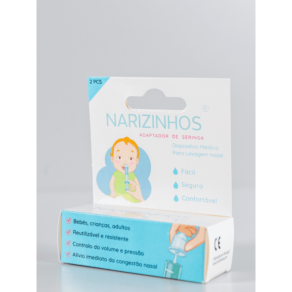 Narizinhos® Caixa com 2 adaptadores de seringa.