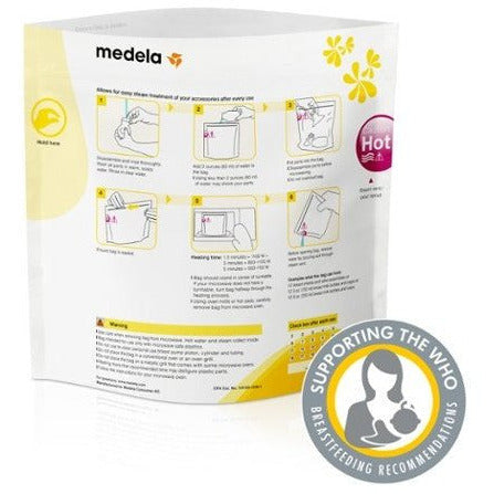 Medela Quick Clean sacos de esterilização para micro-ondas.
